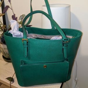 Michael Kors tote green and gold!